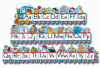Bulletin Board Set Alphabet Train Zaner-Bloser